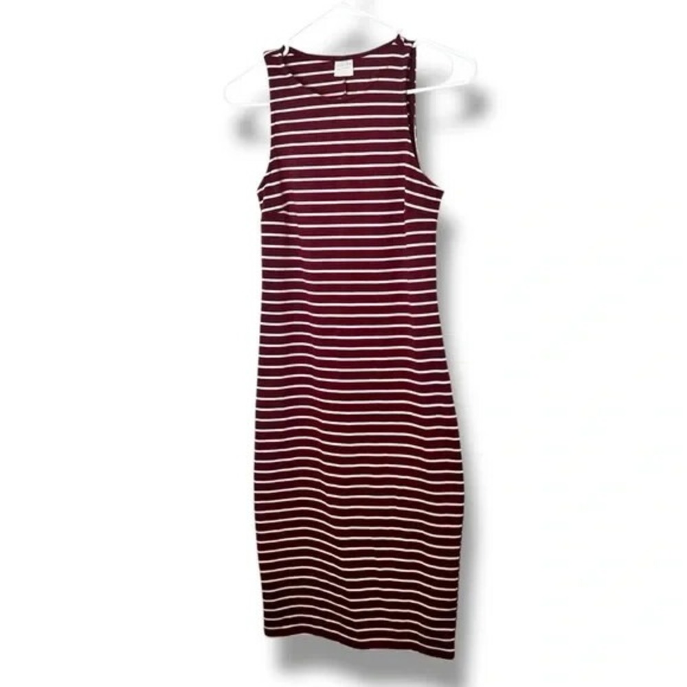 Tresics Red White Striped Tank Dress Size Small
